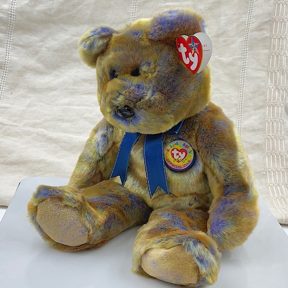 Retired Ty 2000 Original Clubby III Beanie Baby Buddy 15” Bear. - Picture 2 of 9
